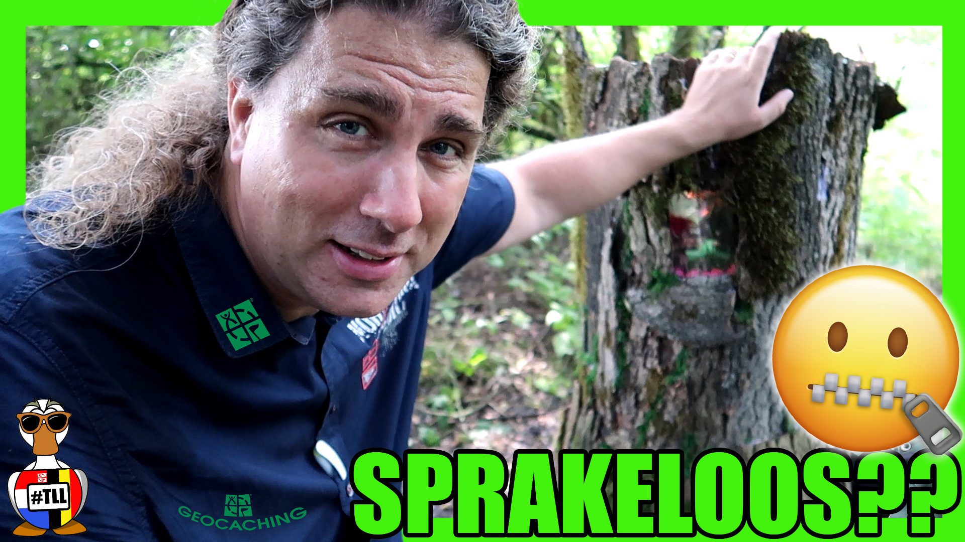 ROGIER SPRAKELOOS BIJ EEN GEOCACHE??